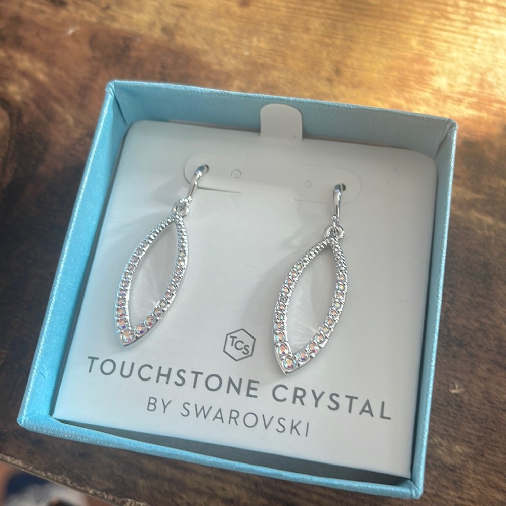 Touchstone Crystal Earrings - Brand New, Never Worn